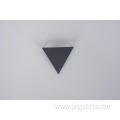 Black and white quartz triangle cuvettes